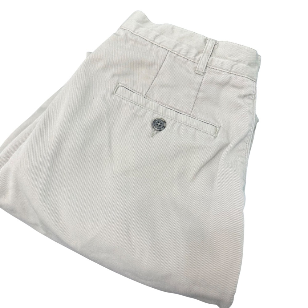 LL Bean Flannel Lined Chino Pants Womens 12 Khaki Beige Plaid Lined Outdoor Warm